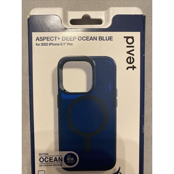Pivet Apple iPhone 14 Pro‎ Aspect Case with MagSafe - Deep Ocean Blue - Picture 2 of 7